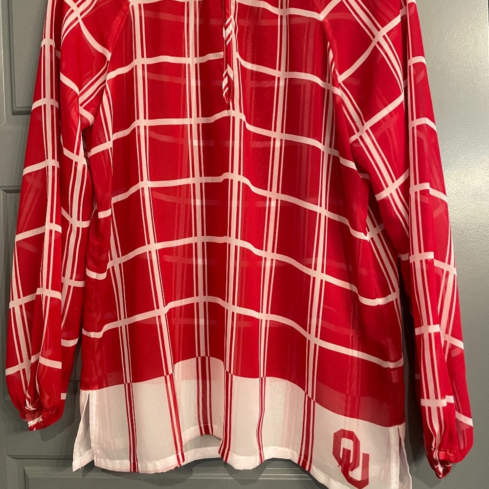 NEVER WORN OU Sooner Sheer Top